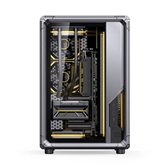 Корпус JONSBO X400 Gray, TG (aquarium), mini-ITX, mATX, ATX, серый
