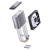 Кулер JONSBO CA40 Black LGA1851/1700/1200/115X/AM5/AM4 (24шт/кор, TDP 225W, PWM, 120mm ARGB LED Fan, 4 тепловые трубки, 4-pin) Retail