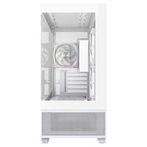 Корпус Powercase Vision Micro S3W, Tempered Glass, Type-C, 3x 120mm ARGB PWM Fan, белый, mATX  (CVMMSW-A3)