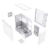 Корпус Powercase Vision Micro S3W, Tempered Glass, Type-C, 3x 120mm ARGB PWM Fan, белый, mATX  (CVMMSW-A3)