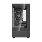 Корпус Powercase Vision Micro M1 ARGB, Tempered Glass, 3x 120mm ARGB fans, чёрный, mATX  (CVMM1B-A3)