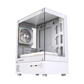 Корпус Powercase Vision Micro M1 ARGB, Tempered Glass, 3x 120mm ARGB fans, белый, mATX  (CVMM1W-A3)