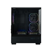 Корпус XASTRA Q400M 5ARGB-FG-C6-UC Black mATX/Aquarium/Screewless/ 5x120mm ARGB PWM FG fans/Argb+PWM HUB 6port/ Type-C/ Q400M-5FG12A-C6-UC