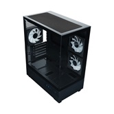 Корпус XASTRA Q400M 3ARGB-C6-UC Black mATX/Aquarium/Screewless/ 3x120mm ARGB PWM FM fans/Argb+PWM HUB 6port/ Type-C/ Q400M-3FM12A-C6-UC