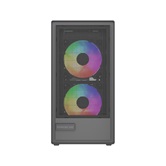 Корпус Powercase Mistral SM02, Tempered Glass, 3x120mm FRGB fans, чёрный, mATX  (CMMSM02B-L3)