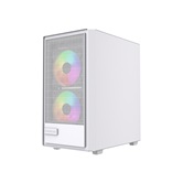 Корпус Powercase Mistral SM02 ARGB, Tempered Glass, 3x120mm ARGB PWM fans, белый, mATX  (CMMSM02W-A3)