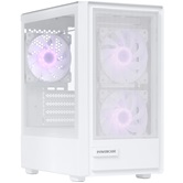 Корпус Powercase Mistral SM02 ARGB, Tempered Glass, 3x120mm ARGB PWM fans, белый, mATX  (CMMSM02W-A3)