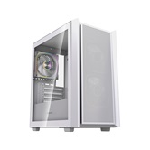Корпус Powercase Mistral SM03 ARGB, Tempered Glass, 3x120mm ARGB PWM fans, белый, mATX  (CMMSM03W-A3)