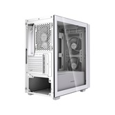 Корпус Powercase Mistral SM03 ARGB, Tempered Glass, 3x120mm ARGB PWM fans, белый, mATX  (CMMSM03W-A3)