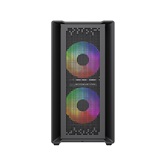 Корпус Powercase Mistral SM04 ARGB, Tempered Glass, Front Nylon Filter, 3x120mm ARGB PWM fans, чёрный, mATX  (CMMSM04B-A3)