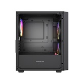 Корпус Powercase Mistral SM04 ARGB, Tempered Glass, Front Nylon Filter, 3x120mm ARGB PWM fans, чёрный, mATX  (CMMSM04B-A3)
