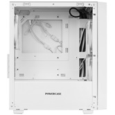 Корпус Powercase Mistral SM04 ARGB, Tempered Glass, Front Nylon Filter, 3x120mm ARGB PWM fans, белый, mATX  (CMMSM04W-A3)