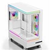 Корпус Thermalright M10 White FAN4-M / TG / 4x120mm ARGB PWM Fans / USB TYPE-C / mATX  / TRTLM10WF4M