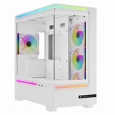 Корпус Thermalright M10 White FAN4-M / TG / 4x120mm ARGB PWM Fans / USB TYPE-C / mATX  / TRTLM10WF4M