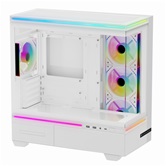 Корпус Thermalright M10 White FAN4-M / TG / 4x120mm ARGB PWM Fans / USB TYPE-C / mATX  / TRTLM10WF4M