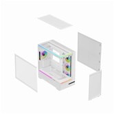 Корпус Thermalright M10 White FAN4-M / TG / 4x120mm ARGB PWM Fans / USB TYPE-C / mATX  / TRTLM10WF4M