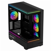 Корпус Thermalright M10 Black FAN4-C / TG / 4x120mm ARGB PWM Fans / USB TYPE-C / mATX  / TRTLM10BF4C