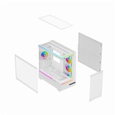 Корпус Thermalright M10 White FAN4-C / TG / 4x120mm ARGB PWM Fans / USB TYPE-C / mATX  / TRTLM10WF4C