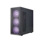 Корпус 1STPLAYER AU8 ARGB Black / E-ATX / 4x140mm ARGB fans / AU8-BK-4FE7-14