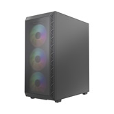 Корпус Powercase Mistral S4B ARGB, Tempered Glass, 4x 120mm ARGB PWM Fans, чёрный, ATX  (CMSB-A4)