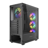 Корпус Powercase Mistral S4B ARGB, Tempered Glass, 4x 120mm ARGB PWM Fans, чёрный, ATX  (CMSB-A4)