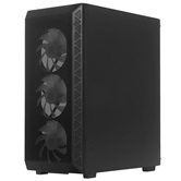 Корпус Powercase Mistral S4B ARGB, Tempered Glass, 4x 120mm ARGB PWM Fans, чёрный, ATX  (CMSB-A4)