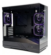 Корпус Powercase GT3 ARGB, TG, Type-C, 3x 120мм ARGB PWM Fans, чёрный, mATX  (CMGT3B-A3)
