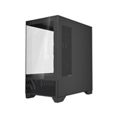Корпус Powercase Vision Micro M4B, Tempered Glass, Type-C, 3x 120mm ARGB PWM Fan, чёрный, mATX  (CVMM4B-A3)