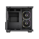 Корпус Powercase Vision Micro M5B, Curved Glass, Type-C, 3x 120mm ARGB PWM Fan, чёрный, mATX  (CVMM5B-A3)