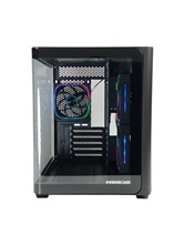 Корпус Powercase Vision Micro M5B, Curved Glass, Type-C, 3x 120mm ARGB PWM Fan, чёрный, mATX  (CVMM5B-A3)