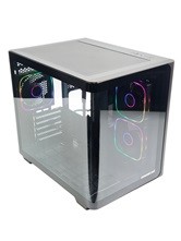 Корпус Powercase Vision Micro M5B, Curved Glass, Type-C, 3x 120mm ARGB PWM Fan, чёрный, mATX  (CVMM5B-A3)