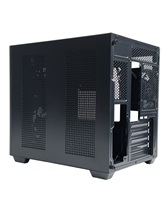 Корпус Powercase Vision Micro M5B, Curved Glass, Type-C, 3x 120mm ARGB PWM Fan, чёрный, mATX  (CVMM5B-A3)