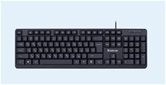 Проводная клавиатура Defender Daily HB-162 RU, черный, 104 кнопки +FN, 1.8м (45162)