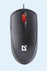Мышь проводная  Defender  Icon MB-057, 3D, бесшумная, 1.8м, 1000dpi, черный (52057)