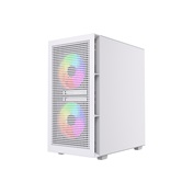 Корпус Powercase Mistral SM05 ARGB, Tempered Glass, 3x120mm ARGB PWM fans, белый, mATX  (CMMSM05W-A3)