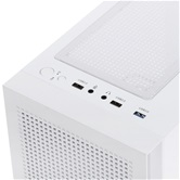 Корпус Powercase Mistral SM05 ARGB, Tempered Glass, 3x120mm ARGB PWM fans, белый, mATX  (CMMSM05W-A3)