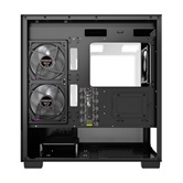 Корпус Powercase Vision Micro S4B, Tempered Glass, Type-C, 3x 120mm ARGB PWM Fan, ARGB+PWM HUB, чёрный, mATX  (CVMMSHB-A3)