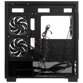 Корпус Powercase Vision Micro S4B, Tempered Glass, Type-C, 3x 120mm ARGB PWM Fan, ARGB+PWM HUB, чёрный, mATX  (CVMMSHB-A3)
