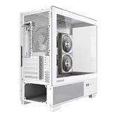 Корпус Powercase Vision Micro S4W, Tempered Glass, Type-C, 3x 120mm ARGB PWM Fan, ARGB+PWM HUB, белый, mATX  (CVMMSHW-A3)