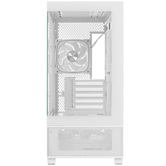 Корпус Powercase Vision Micro S4W, Tempered Glass, Type-C, 3x 120mm ARGB PWM Fan, ARGB+PWM HUB, белый, mATX  (CVMMSHW-A3)