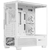 Корпус Powercase Vision Micro S4W, Tempered Glass, Type-C, 3x 120mm ARGB PWM Fan, ARGB+PWM HUB, белый, mATX  (CVMMSHW-A3)