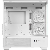 Корпус Powercase Vision Micro S4W, Tempered Glass, Type-C, 3x 120mm ARGB PWM Fan, ARGB+PWM HUB, белый, mATX  (CVMMSHW-A3)