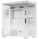 Корпус Powercase Vision Micro S4W, Tempered Glass, Type-C, 3x 120mm ARGB PWM Fan, ARGB+PWM HUB, белый, mATX  (CVMMSHW-A3)