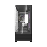 Корпус Powercase Vision Micro M6B, Curved Glass, Type-C, 3x 120mm ARGB PWM Fan, чёрный, mATX  (CVMM6B-A3)