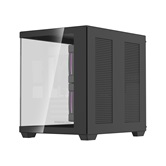 Корпус Powercase Vision Micro M5CB, Tempered Glass, Type-C, 3x 120mm ARGB PWM Fan, ARGB+PWM HUB, чёрный, mATX  (CVMM5CHB-A3)