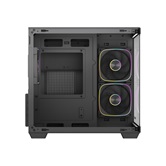 Корпус Powercase Vision Micro M5CB, Tempered Glass, Type-C, 3x 120mm ARGB PWM Fan, ARGB+PWM HUB, чёрный, mATX  (CVMM5CHB-A3)