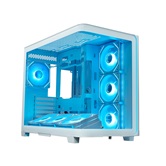 Корпус XASTRA QR600 7ARGB C10-UC White ATX/Aquarium/Curve Glass /Led Strip/ 7x120mm ARGB PWM FM fans/ Argb+PWM HUB 10port /Type-C/ QR600-7FM12A-C10-UC-L-WH