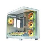 Корпус XASTRA QR600 7ARGB C10-UC White ATX/Aquarium/Curve Glass /Led Strip/ 7x120mm ARGB PWM FM fans/ Argb+PWM HUB 10port /Type-C/ QR600-7FM12A-C10-UC-L-WH