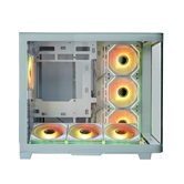 Корпус XASTRA QR600 7ARGB C10-UC White ATX/Aquarium/Curve Glass /Led Strip/ 7x120mm ARGB PWM FM fans/ Argb+PWM HUB 10port /Type-C/ QR600-7FM12A-C10-UC-L-WH