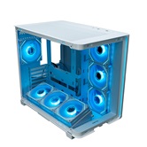 Корпус XASTRA QR600 7ARGB C10-UC White ATX/Aquarium/Curve Glass /Led Strip/ 7x120mm ARGB PWM FM fans/ Argb+PWM HUB 10port /Type-C/ QR600-7FM12A-C10-UC-L-WH